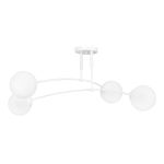 Emibig Plafondlamp Pregos Staal Wit | Geschikt voor 4x E14 - Max 10W