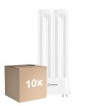 Voordeelpak 10x Ledvance DULUX-F LED 8W - 840 Koel Wit | 4-Pin - Vervangt 18W
