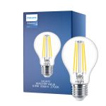 Philips MASTER Value LED Lamp E27 Peer Helder 5.9W 806lm - 927 Zeer Warm Wit | Beste Kleurweergave - Dimbaar - Vervangt 60W